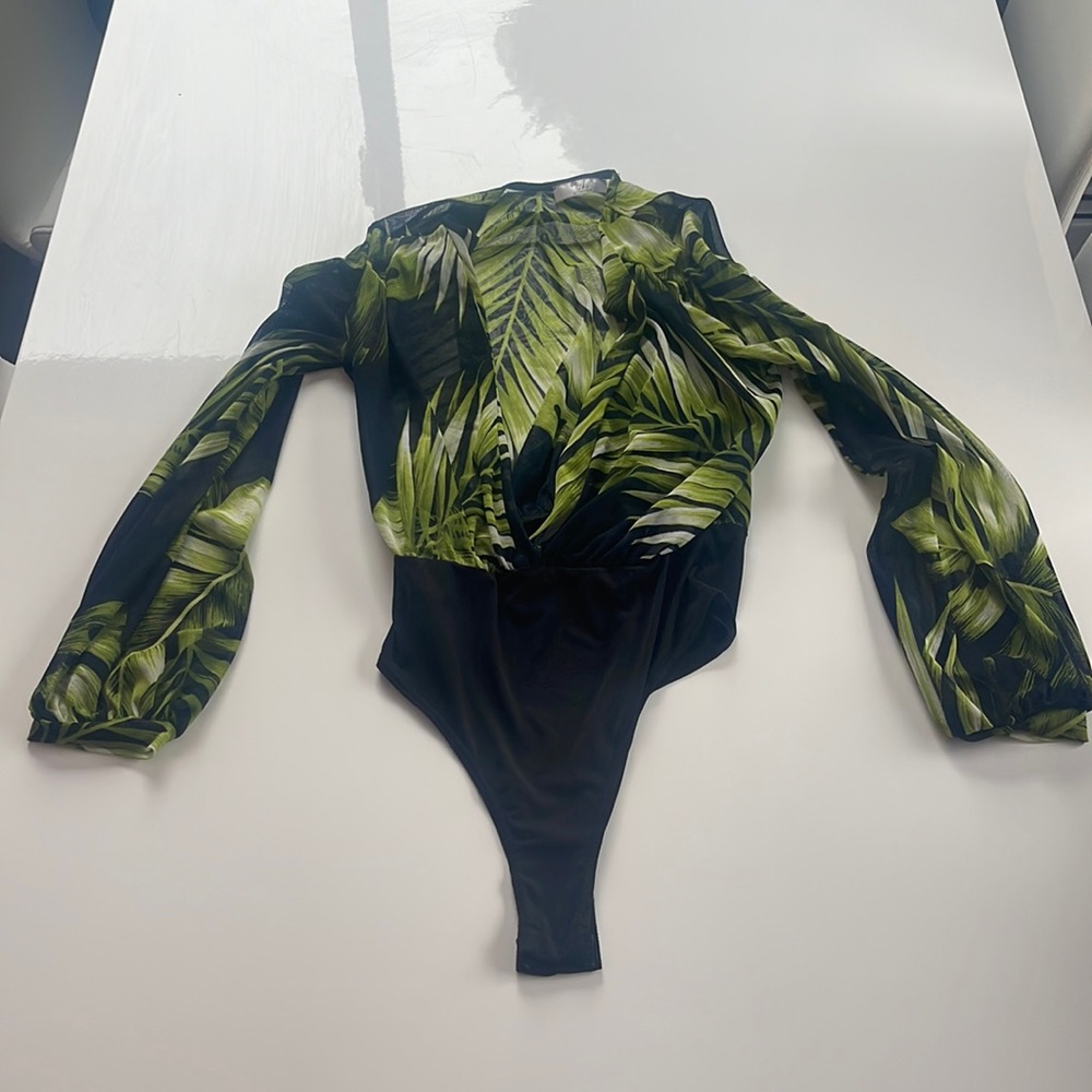 A3 Design, Large, Green/White/Black, Mesh “Jumpsuit Shirt”